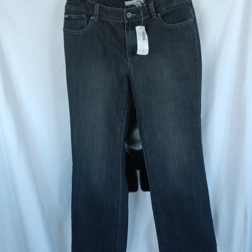 NWT Chico’s Platinum Denim Bootcut Jeans Charcoal Wash Chico’s Sz 1 Short Size 8